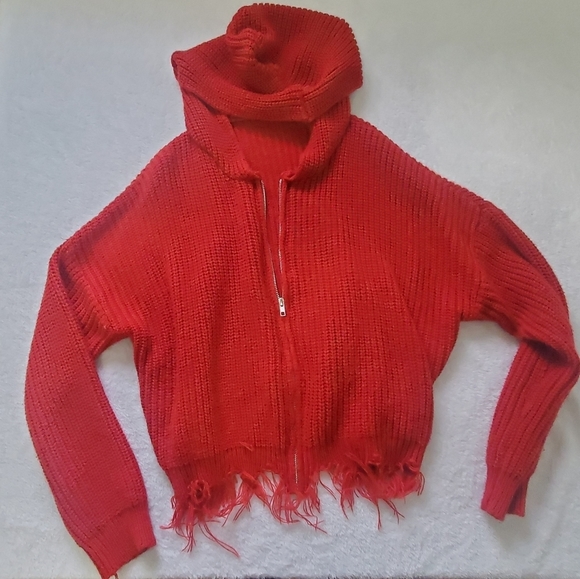 Knit Zip Up Hoodie - Picture 4 of 7